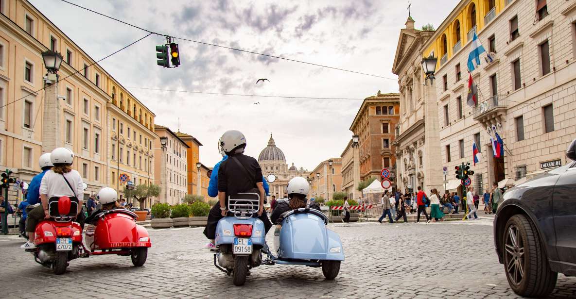Afternoon Vespa Sidecar Tour with Gourmet Gelato Stop - Quick hits before you ride