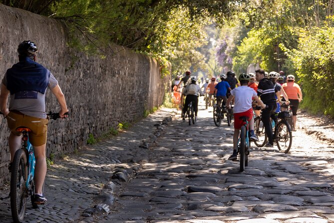 Appian Way Aqueducts Extended E-Bike & Food Adventure -45kms - Riding Rome’s Appian Way changes the day fast