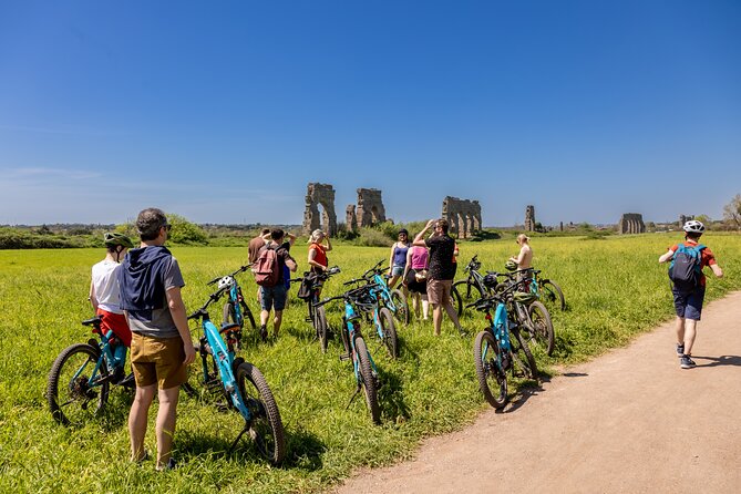 Appian Way & Aqueducts small group e-bike tour(catacombs & food) - Spa ruins and the Mausoleum of Cecilia Metella: scale that hits differently outdoors