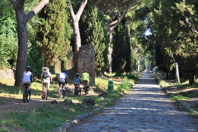 Appian Way, Catacombs and Aqueducts Park Tour with Top E-Bike - Catacombs stop: San Callisto on most days, San Sebastiano on Wednesdays
