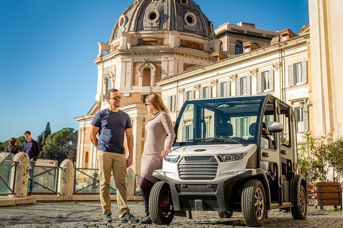 Best of Rome by golf cart - private tour larger groups - Trajan’s Column and the Colosseum area: Rome’s story in two viewpoints