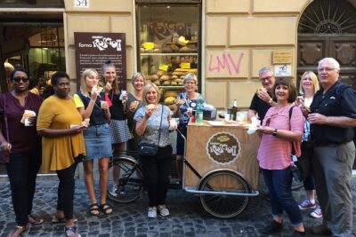 Campo dè Fiori Market and Trevi Fountain Food and Wine Tour in Rome - Campo de’ Fiori Market: Giordano Bruno, truffle, pesto, and lunch by ancient theater ruins