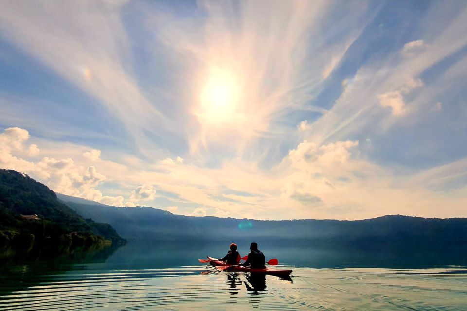 Castel Gandolfo: Kayak Food and Wine Tour - Roman port stops: Villa of Domitian, Olympic-era structures, and papal symbols