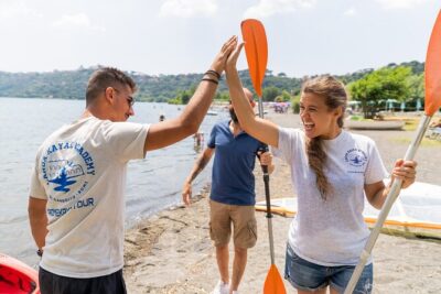 Castel Gandolfo Kayak Tour with Wine and Food Tasting - Two hours kayaking on Lake Albano: pace, scenery, and a refreshing stop