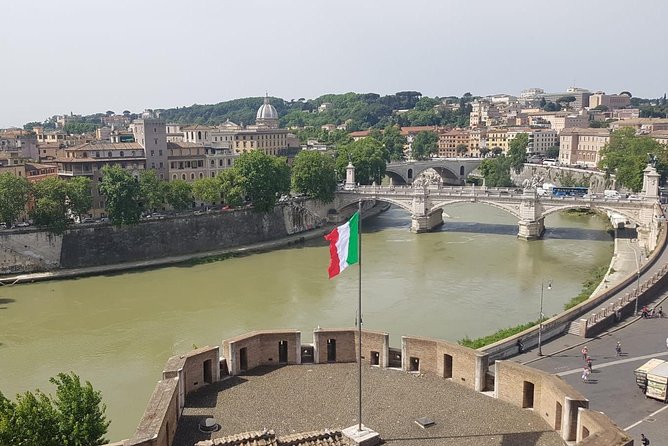 Castel Sant’Angelo & Mausoleum of Hadrian - Private Tour - Terrace at the top: Saint Michael, legends, and big views