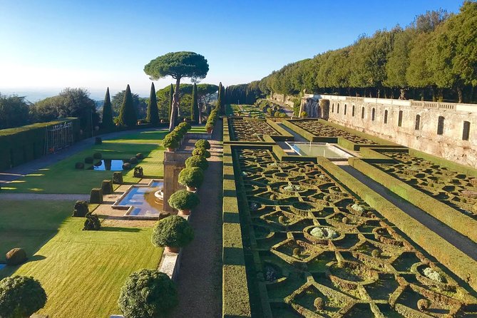 Castelgandolfo Pontifical Villas - Summer Residence of the Pope from Rome - Lunch time and Lake Albano views over a volcanic setting