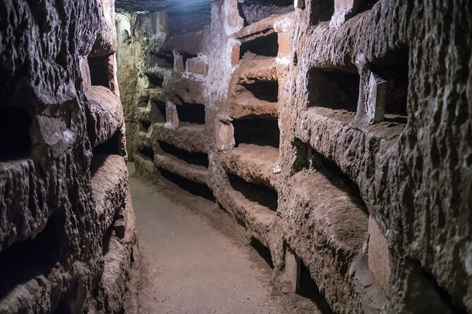 Catacombs Tour with Transfer – Optional Capuchin Crypt or Trevi - Upgrade choice 1: Capuchin Crypt with reserved entry and audio guide