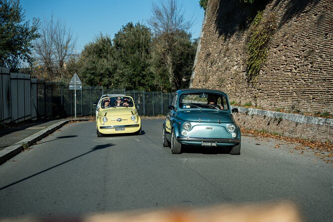 Classic Elegance: Vintage Fiat 500 Cabriolet Rome Tour - Rome’s ancient city walls: Mura Aureliane from the car