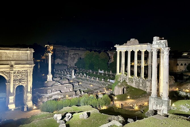 Colosseum and Roman Forum Sightseeing Area Night Walking Tour - Capitoline Hill stops: Michelangelo’s Piazza and the Marcus Aurelius focus