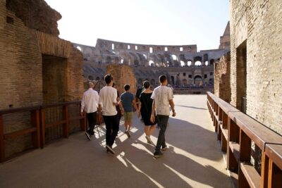 Colosseum Gladiator's Arena and Roman Forum Guided Tour - Getting there: Via dei Fori Imperiali meeting point and timing reality