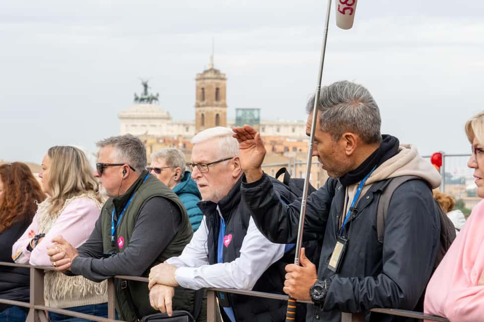 Colosseum Guided Tour: Hotel Transport included - Group size, headsets, and guide pace
