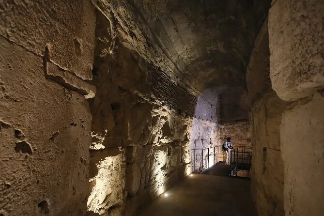 Colosseum Underground Tour and Access to Forum and Palatine Hill - Underground tunnels and the arena where the show happened