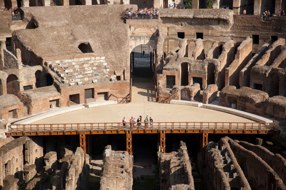 Colosseum with Arena Floor, Palatine Hill & Forum Tour - Stepping through Gladiator’s Gate: Colosseum Arena Floor access