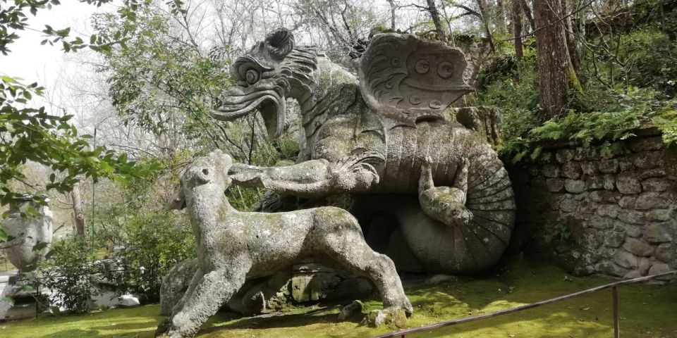 Day trip Rome: Bomarzo Monster Park & Medieval Villages tour - The 2.5-hour Bomarzo Monster Park stop: myth sculptures in garden settings