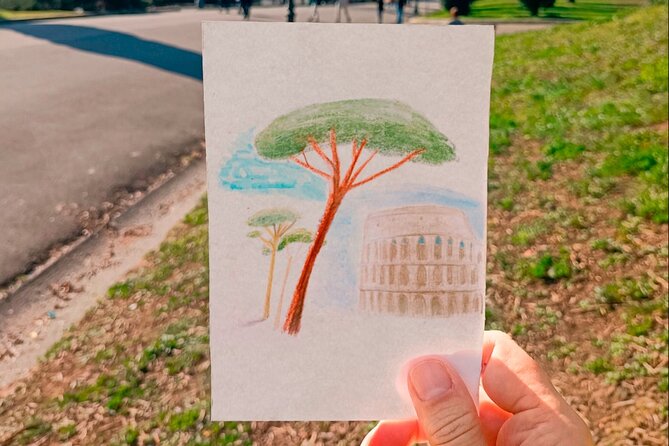 Design your own Postcard of Rome - tour with artistic activity - What You’ll Do During the 2 Hours (Step by Step)