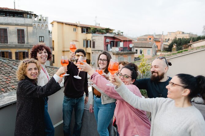 Devour Rome Trastevere/Jewish Ghetto Food Tour Rooftop Aperitivo - Diet needs: flexibility, plus one clear limitation