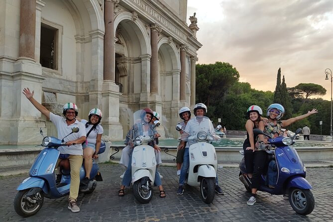 Exclusive Rome by Night Vespa Tour - Stops on the night route: Trevi to the Aventine and beyond