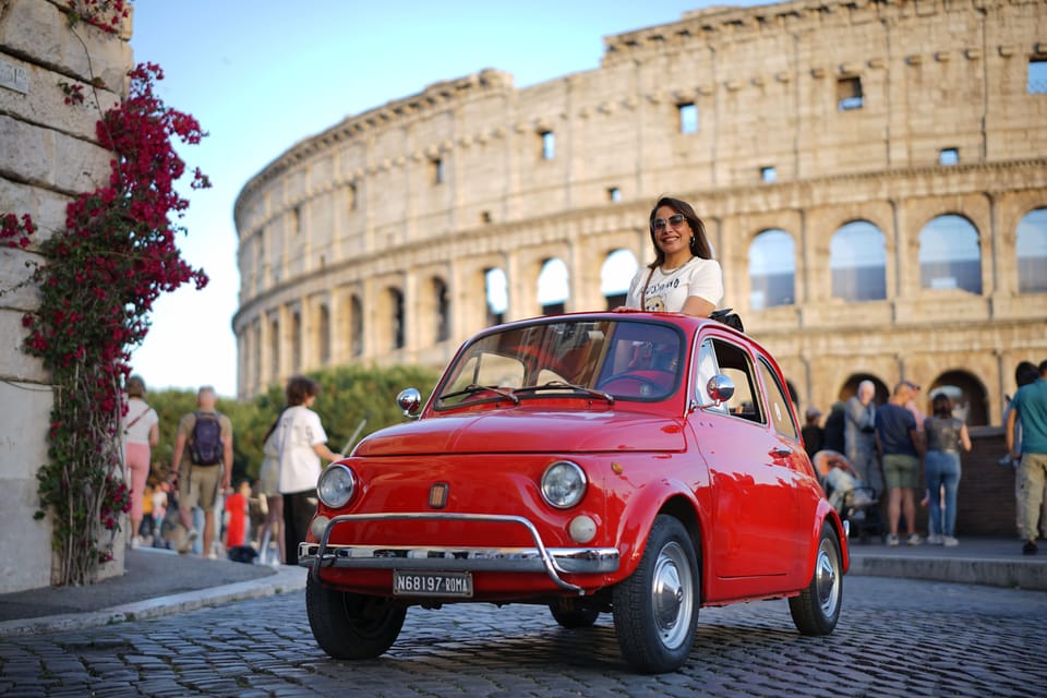 Explore Rome in Style by A Vintage Car Fiat 500 Tour - Driving route: how the stop sequence works