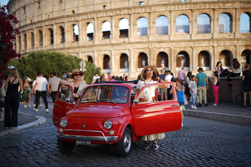 Explore Rome in Style by A Vintage Car Fiat 500 Tour - Terrazza del Gianicolo at Piazzale Giuseppe Garibaldi (20 minutes)