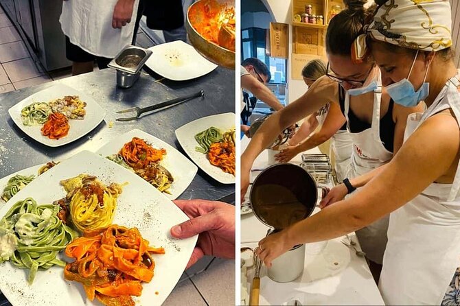 Fettuccine Ravioli and Tiramisu Cooking Class in Rome - The Kitchen Crew and the Small-Group Setup on Via Giuseppe Zanardelli