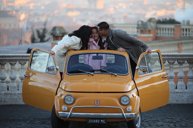 Fiat 500 Roma Professional Photography Service - Trastevere drive and the story behind the streets