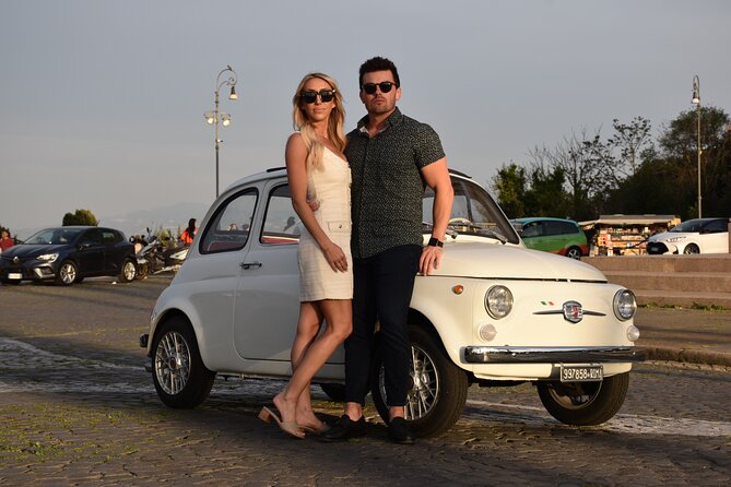 Fiat500 Night&Day Photoshoot, with a Roman, pickup included - Colosseum viewpoint: quick stop, strong photo payoff