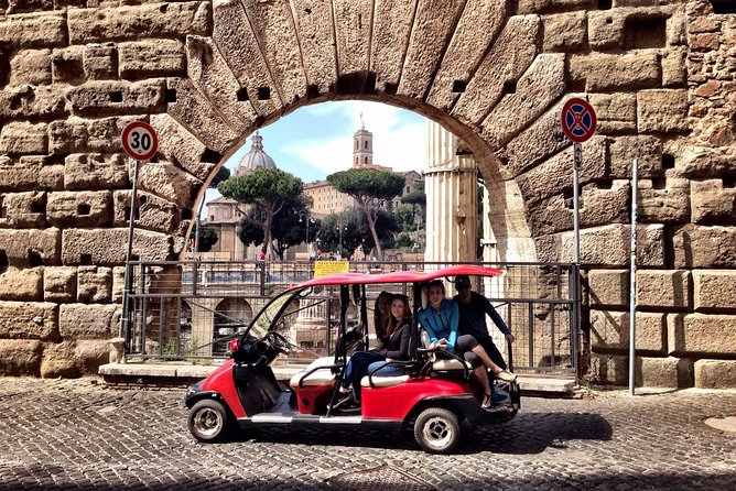 Full day private guided tour of Rome by golf-cart & Colosseum and Roman Forum - A golf-cart day in Rome: what it really changes