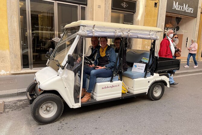 German Golfcart Tour - The Colosseum viewpoint start: getting your bearings from outside