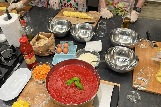 Gnocchi and meatballs | Cooking class and dinner at my house in Rome - The aperitivo start: prosecco, pizza/bread, cured meats, and cheese