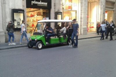 Golf Cart Around Imperial Rome - Piazza Navona: ancient stadium vibes and fountain photos