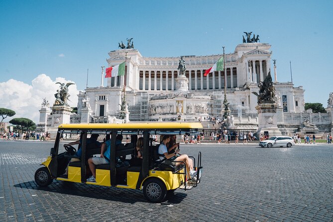 Golf Cart Driving Tour: Rome Express in 1.5 hrs - Riding the electric golf cart: seats, pace, and the headset advantage