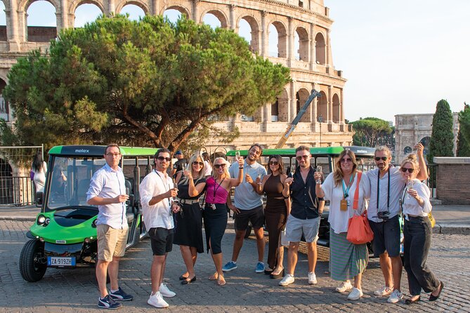 Golf Cart Tour Rome: Glide By Ancient Wonders & Hidden Gems - Colosseum first: gladiator stories from the roadside