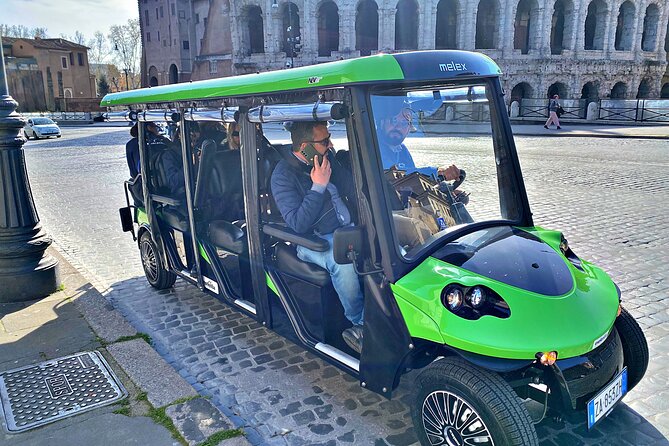 Highlights of Rome: Golf Cart Tour with Artisanal Gelato Tasting - Colosseum First: Exterior Views With Time for a Real Look