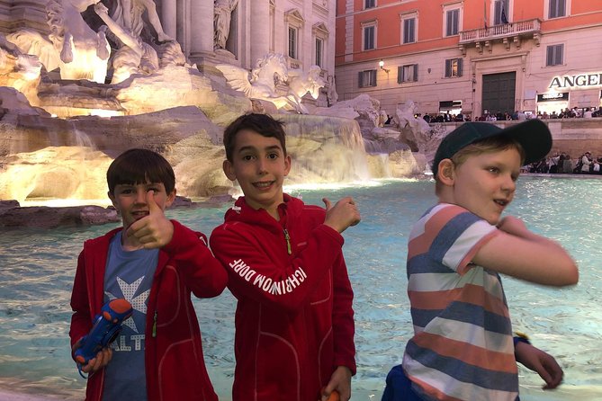 Illuminated Rome Tour for Kids&Families with Pizza&Gelato Tasting - Piazza Navona and the Four Rivers: When Rome Feels Like a Stage