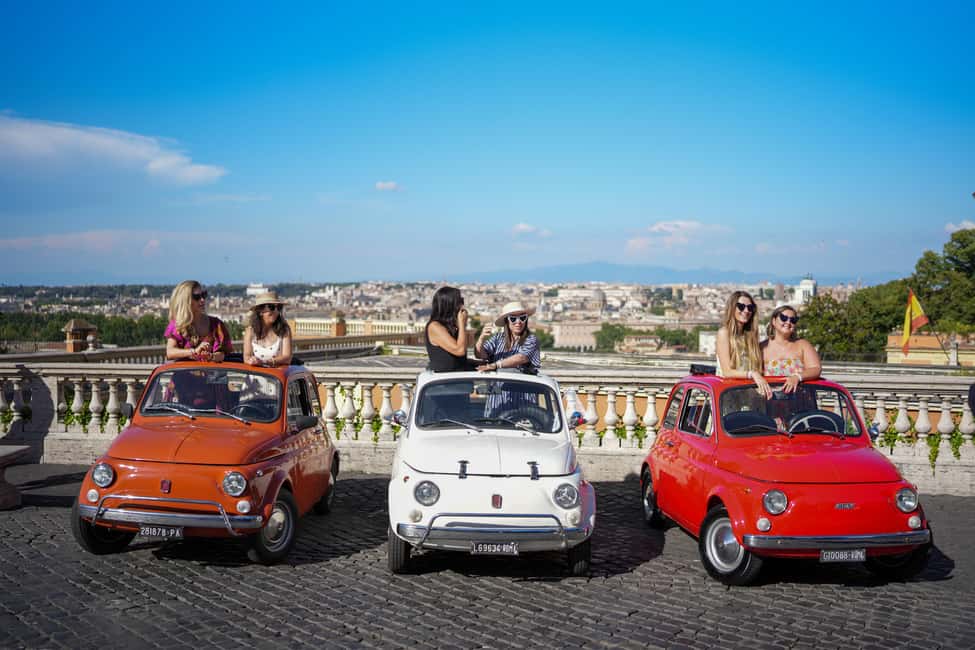 La Dolce Vita: Cruising Rome in a Classic Fiat 500 - Colosseum photo stop: the cleanest first wow in Rome