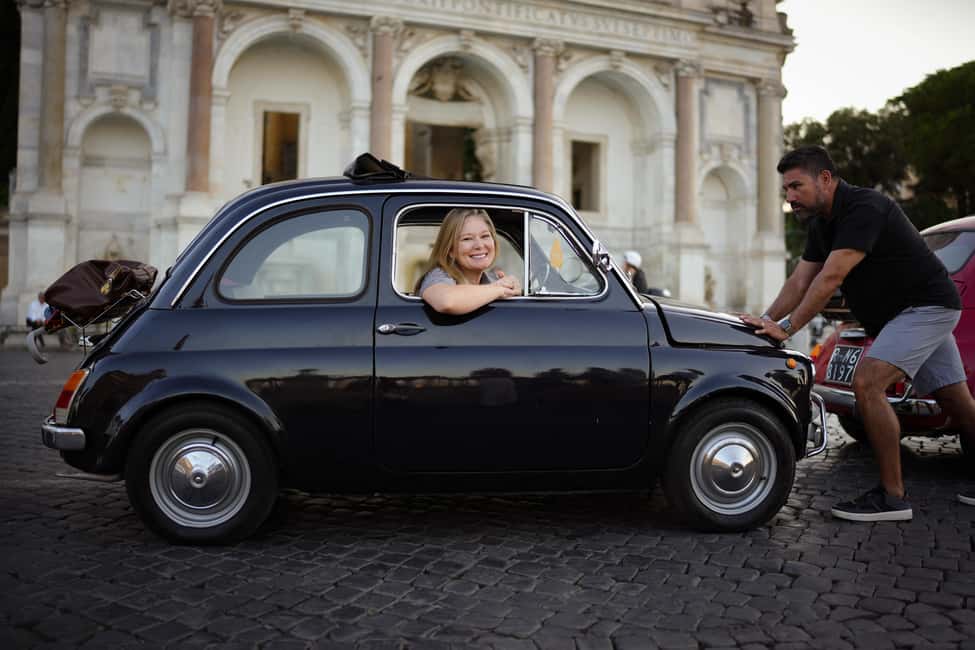 La Dolce Vita: Cruising Rome in a Classic Fiat 500 - Fontana dell’Acqua Paola: Baroque finale and a classy ending