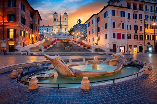 Marvels Of Rome At Night - Private Tour - Trevi Fountain lit up: the famous one for a reason