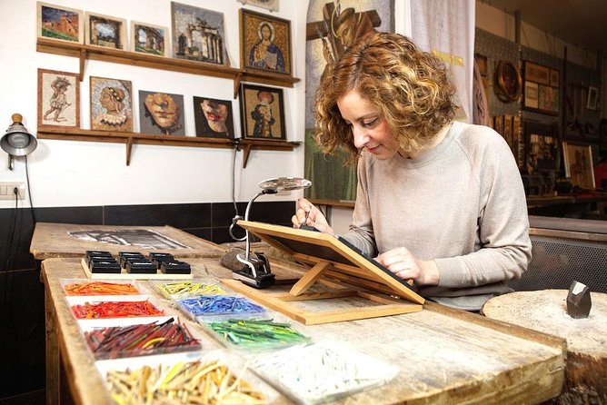 Micromosaic Jewelry Workshop in Rome, Italy - Small-group teaching: what it feels like with max seven people