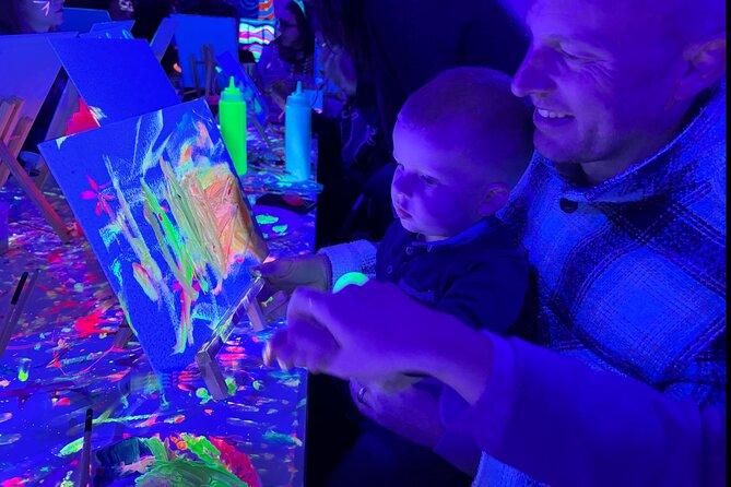 Neon Art Painting Experience in Immersive Studio (No Stop Wine) - A Glow-Friendly Roman Break in Monti