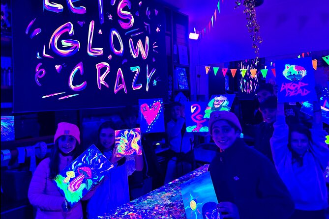 Neon Art Painting Experience in Immersive Studio (No Stop Wine) - Your Step-by-Step Studio Session With Glow-in-the-Dark Paints