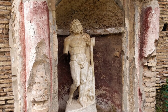 Ostia Antica Archaeological Park with Italian Gelato - Neptune Baths: mosaics plus a view
