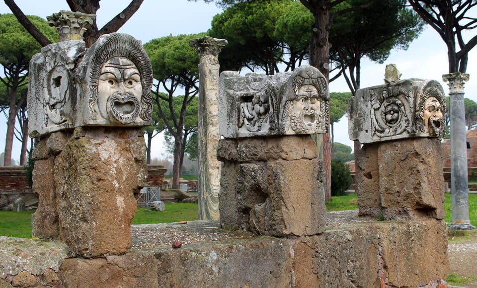Ostia Antica: Small group tour from Rome - The grand outdoor theater: where entertainment mixed with spectacle