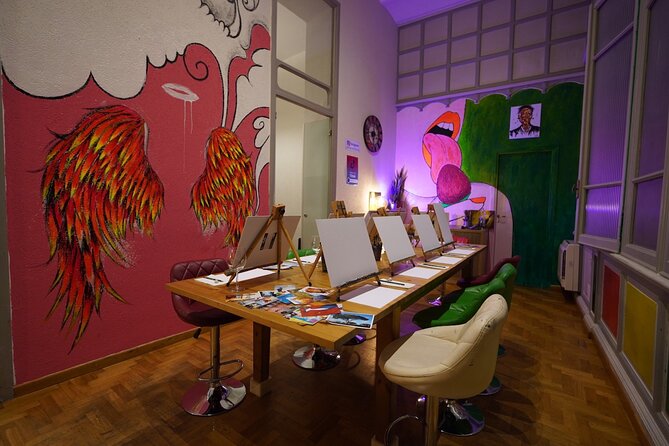 Paint & Wine Experience in Piazza Navona - Painting and sipping near Piazza Navona