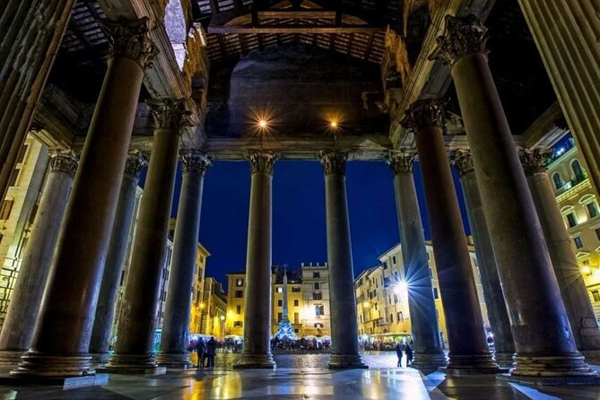 Pantheon Guided Tour with Priority Entrance Tickets - The Pantheon façade and the Barberini connection outside