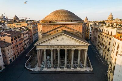 Pantheon Skip-the-Line Entry and Guided Tour - Marble floor, Corinthian columns from Egypt, and a church’s layers