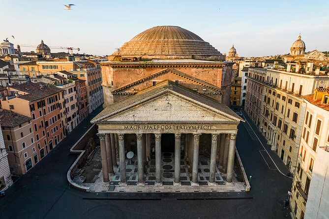 Pantheon Skip-the-Line Entry and Guided Tour - Marble floor, Corinthian columns from Egypt, and a church’s layers