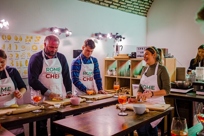 Pasta Cooking Class Near the Colosseum with 3 Spritz Cocktails - FAQ