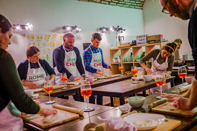Pasta Cooking Class Near the Colosseum with 3 Spritz Cocktails - The Spritz Lesson: Aperol, Hugo, and Limoncello