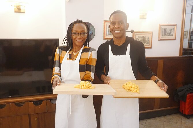 Pasta Cooking Class with Pesto Sauce Making in Rome City Center - The chef-led pasta lesson: making fettuccine from scratch