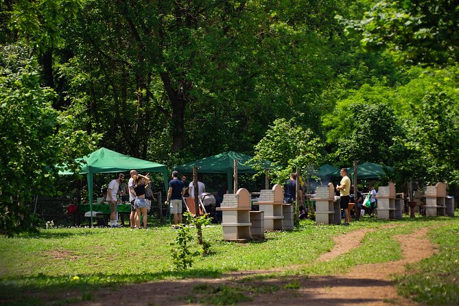 Picnic Area with Barbecue Equipment in Capranica (VT) - The Wood-Craft Exhibition by Veronica: A Local Side Trip Without Leaving